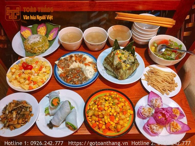 Mâm cúng chay vào rằm tháng 7 Âm Lịch