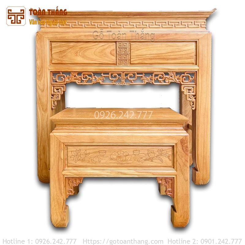 Án gian thờ gỗ Gõ Đỏ AGT-GD05 1 Án gian thờ gỗ Gõ Đỏ AGT-GD05