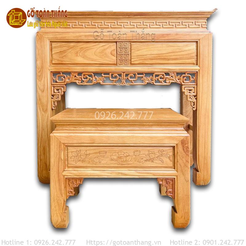 Án gian thờ gỗ Gõ Đỏ AGT-GD05 1 Án gian thờ gỗ Gõ Đỏ AGT-GD05