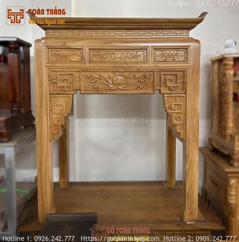 Án gian thờ gỗ Gõ Đỏ AGT-G01 1 Án gian thờ gỗ Gõ Đỏ AGT-G01