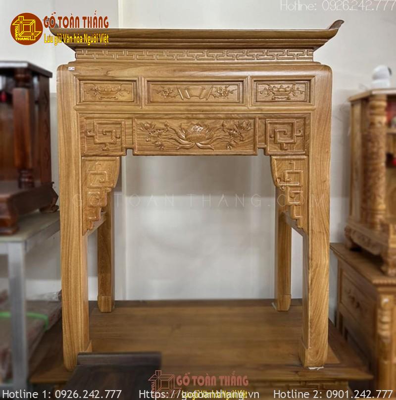 Án gian thờ gỗ Gõ Đỏ AGT-G01 1 Án gian thờ gỗ Gõ Đỏ AGT-G01