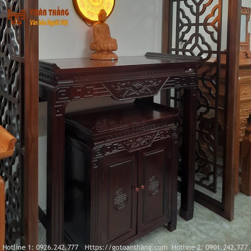 Án gian thờ gỗ Hương Đỏ AGT-H01 1 Án gian thờ gỗ Hương Đỏ AGT-H01