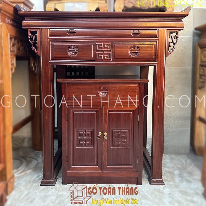 Bàn thờ Minh Đế gỗ Hương BGT-H01 1 Bàn thờ Minh Đế gỗ Hương BGT-H01