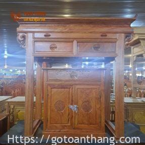 Bàn thờ Minh Đế gỗ Gõ Đỏ BGT-G02 3 ban tho minh de 5