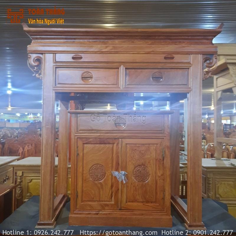 Bàn thờ Minh Đế gỗ Gõ Đỏ BGT-G02 2 Bàn thờ Minh Đế gỗ Gõ Đỏ BGT-G02 - Ảnh 2