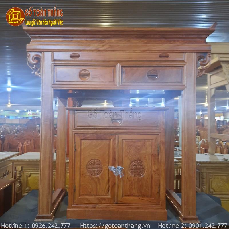 Bàn thờ Minh Đế gỗ Gõ Đỏ BGT-G02 2 Bàn thờ Minh Đế gỗ Gõ Đỏ BGT-G02 - Ảnh 2