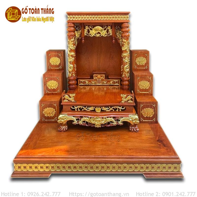 Bộ bàn thờ Thần Tài gỗ Hương TTH-06 1 Bộ bàn thờ Thần Tài gỗ Hương TTH-06