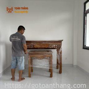 Án gian thờ gỗ Gõ đỏ AGT-G02 5 ban tho toan thang 3