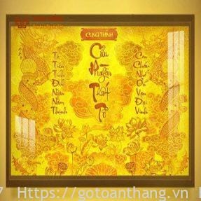 Bài vị Cửu Huyền Thất Tổ Trúc Chỉ 120x120cm BVC-09