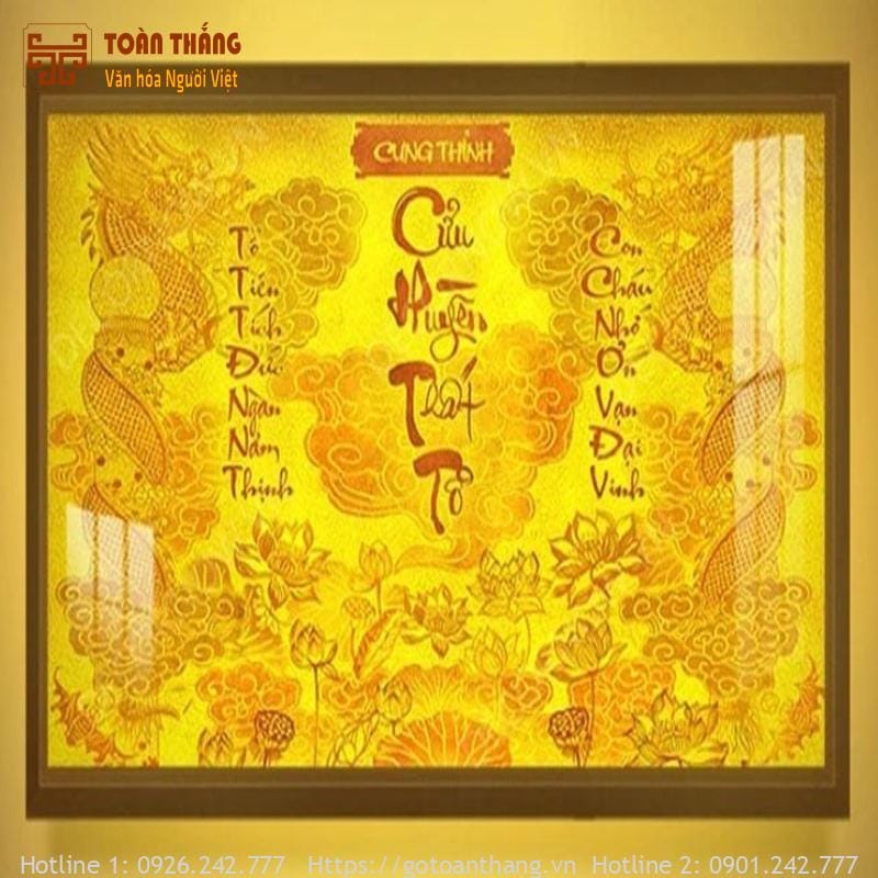 Bài vị Cửu Huyền Thất Tổ Trúc Chỉ 120x120cm BVC-09 1 Bài vị Cửu Huyền Thất Tổ Trúc Chỉ 120x120cm BVC-09