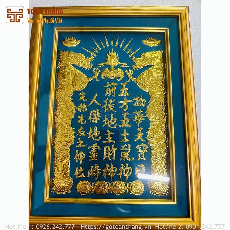 Bài vị Thần Tài Thổ Địa dát vàng 30x40cm BVT-02 1 Bài vị Thần Tài Thổ Địa dát vàng 30x40cm BVT-02