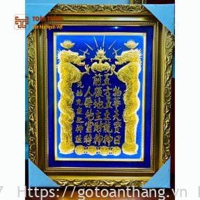 Bài vị Thần Tài Thổ Địa dát vàng 30x40cm BVT-03