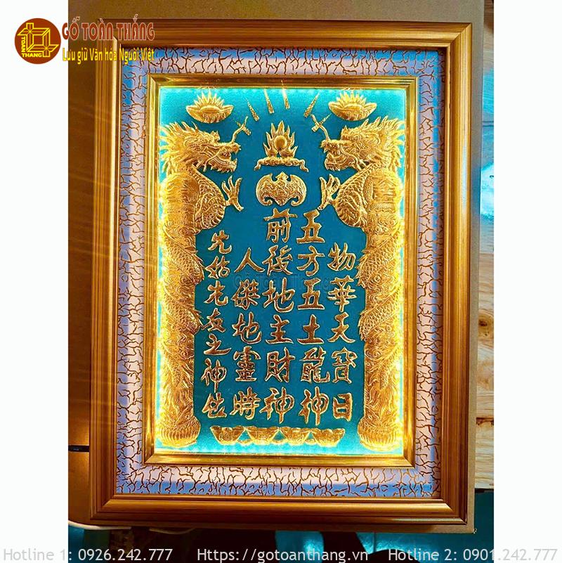 Bài vị Thần Tài Thổ Địa dát vàng 30x40cm BVT-01 1 Bài vị Thần Tài Thổ Địa dát vàng 30x40cm BVT-01