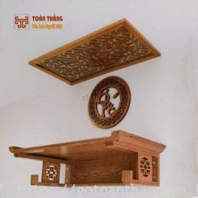 Trang thờ treo tường gỗ Sồi 88x48cm TT-16