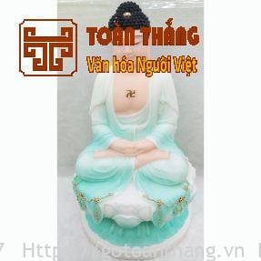 Tượng Phật Adida bằng đá cao 30cm - TAD01