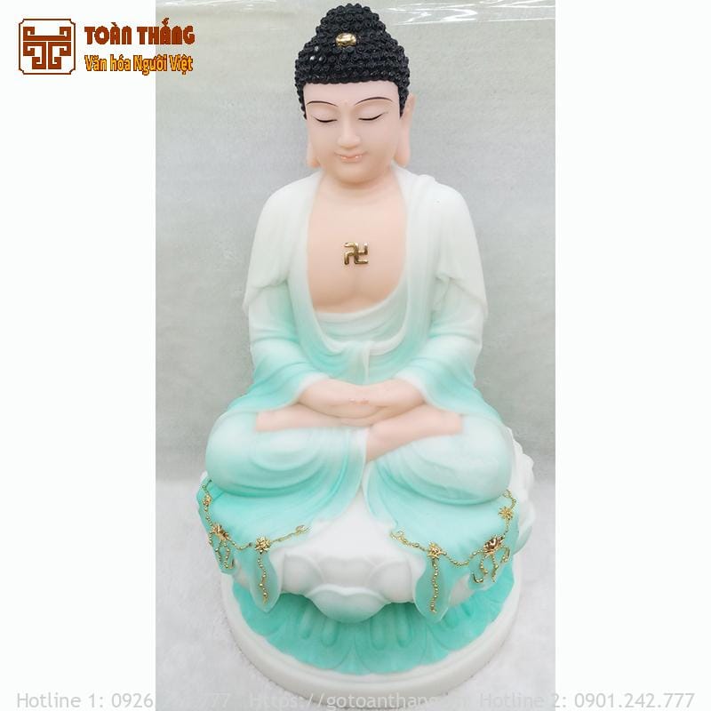 Tượng Phật Adida bằng đá cao 30cm - TAD01 1 Tượng Phật Adida bằng đá cao 30cm - TAD01