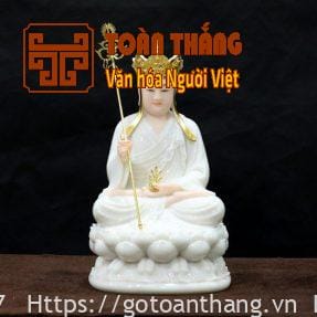 Tượng Địa Tạng Vương Bồ Tát đá cao 30cm - TĐT01