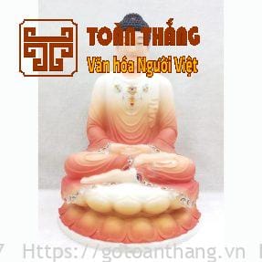 Tượng Phật Bổn Sư bằng đá cao 30cm - TBS02