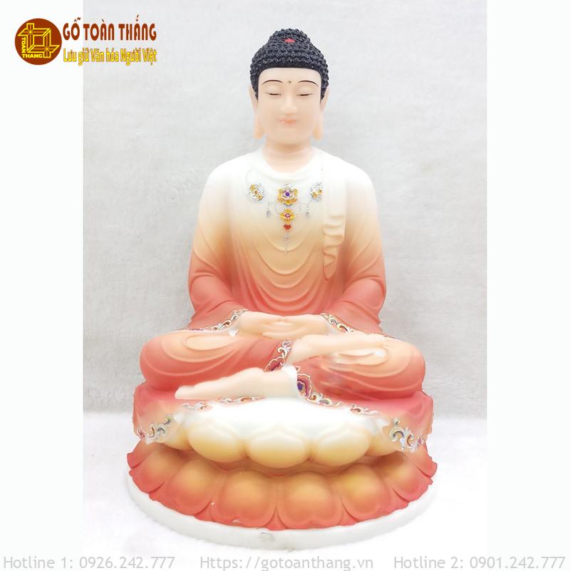 Tượng Phật Bổn Sư bằng đá cao 30cm - TBS02 1 Tượng Phật Bổn Sư bằng đá cao 30cm - TBS02