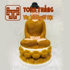 Tượng Phật Bổn Sư bằng đá cao 30cm - TBS01