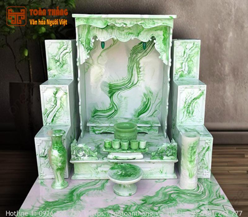 Bàn thờ Ông Địa bằng đá: Điểm cộng cho không gian thờ cúng 22 ban tho ong dia than tai bang da 8