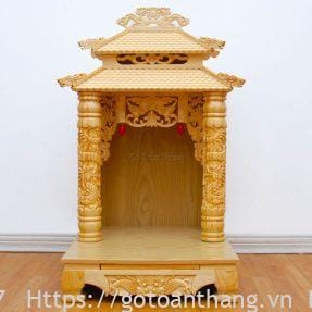 Bộ bàn thờ Thần Tài gỗ Pơ Mu TTP-01 3 ban tho than tai go po mu 1