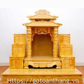 Bộ bàn thờ Thần Tài gỗ Pơ Mu TTP-01