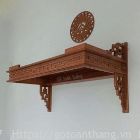 Trang thờ treo tường gỗ Gõ đỏ 81cm TT-20