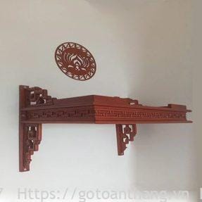 Trang thờ treo tường gỗ Gõ đỏ 81cm TT-20 5 ban tho treo tuong 11
