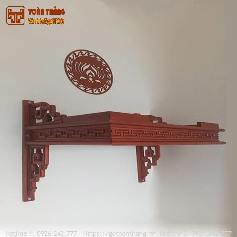 Trang thờ treo tường gỗ Gõ đỏ 81cm TT-20 3 Trang thờ treo tường gỗ Gõ đỏ 81cm TT-20 - Ảnh 3