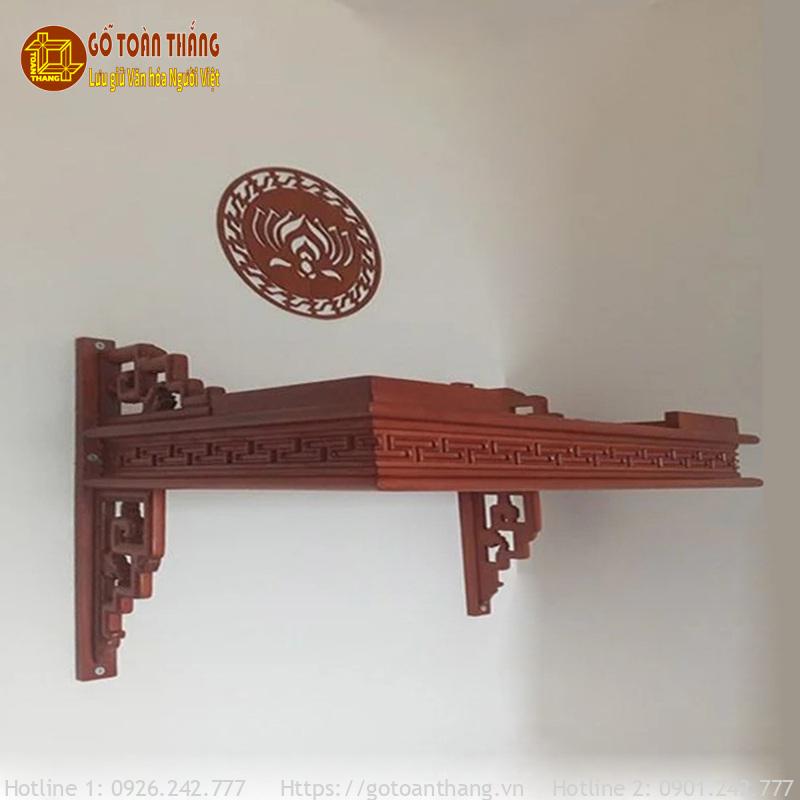 Trang thờ treo tường gỗ Gõ đỏ 81cm TT-20 3 Trang thờ treo tường gỗ Gõ đỏ 81cm TT-20 - Ảnh 3