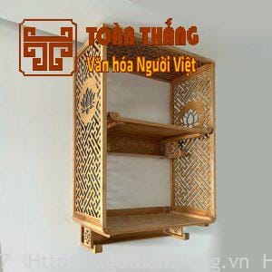 Top 10+ Mẫu Bàn thờ treo tường 2 tầng hiện đại, tiện lợi 16 ban tho treo tuong 2 tang chung cu