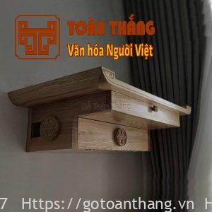 9+ Mẫu Bàn thờ treo tường có ngăn kéo tiện lợi, gọn gàng 15 ban tho treo tuong co ngan keo