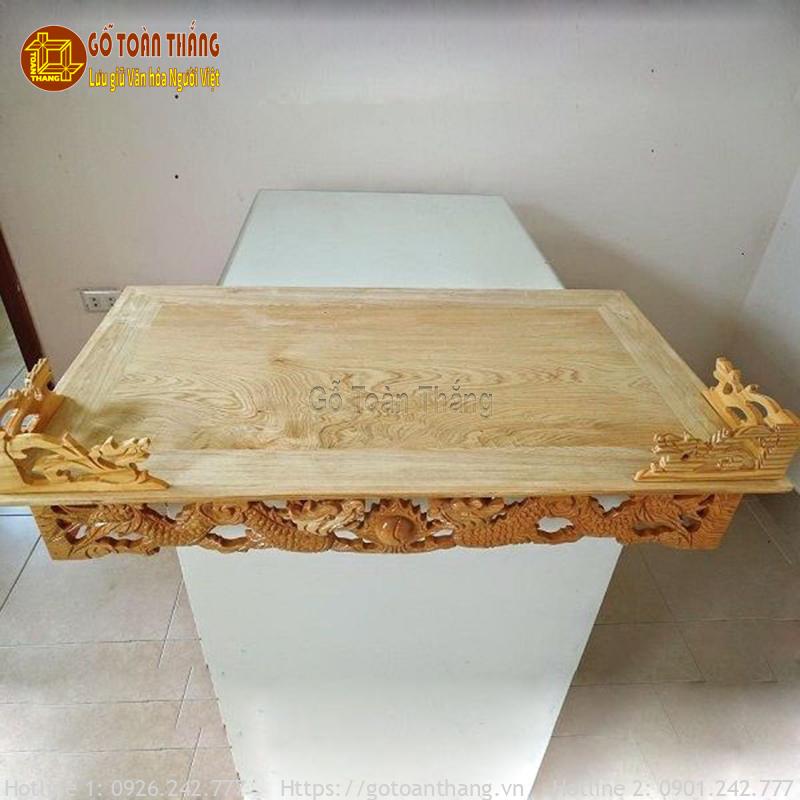 Trang thờ treo tường rồng chầu gỗ Pơ Mu TT-18 2 Trang thờ treo tường rồng chầu gỗ Pơ Mu TT-18 - Ảnh 2