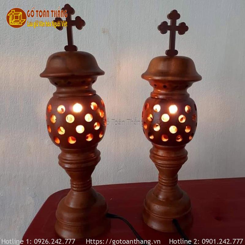 Đèn thờ gỗ Công Giáo ĐCG-03 1 Đèn thờ gỗ Công Giáo ĐCG-03