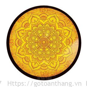 Tranh trúc chỉ Mandala tròn TTC-23