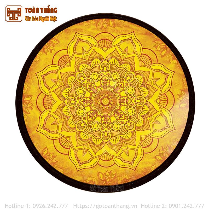 Tranh trúc chỉ Mandala tròn TTC-23 1 Tranh trúc chỉ Mandala tròn TTC-23