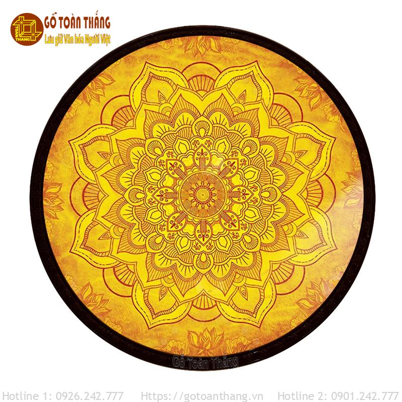Tranh trúc chỉ Mandala tròn TTC-23 1 Tranh trúc chỉ Mandala tròn TTC-23