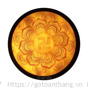 Tranh trúc chỉ Mandala tròn TTC-24