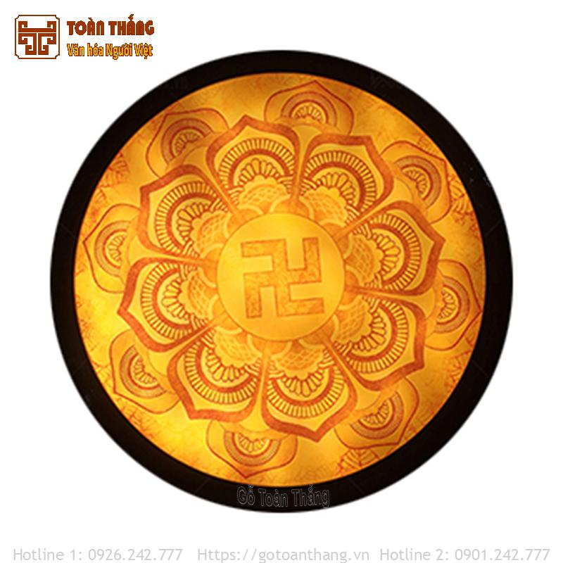 Tranh trúc chỉ Mandala tròn TTC-24 1 Tranh trúc chỉ Mandala tròn TTC-24