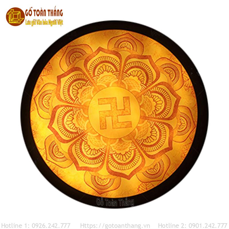 Tranh trúc chỉ Mandala tròn TTC-24 1 Tranh trúc chỉ Mandala tròn TTC-24