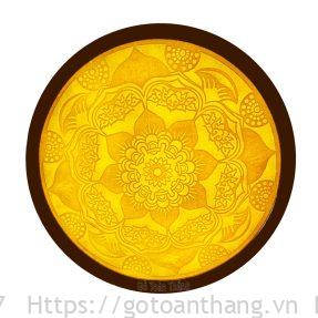 Tranh trúc chỉ Mandala tròn TTC-22