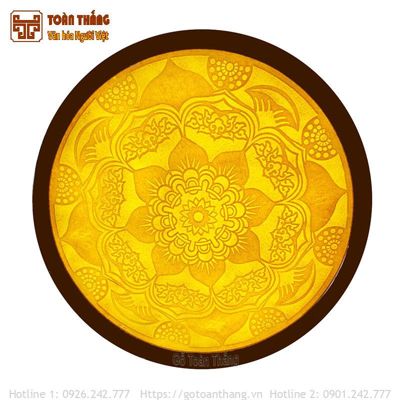 Tranh trúc chỉ Mandala tròn TTC-22 1 Tranh trúc chỉ Mandala tròn TTC-22