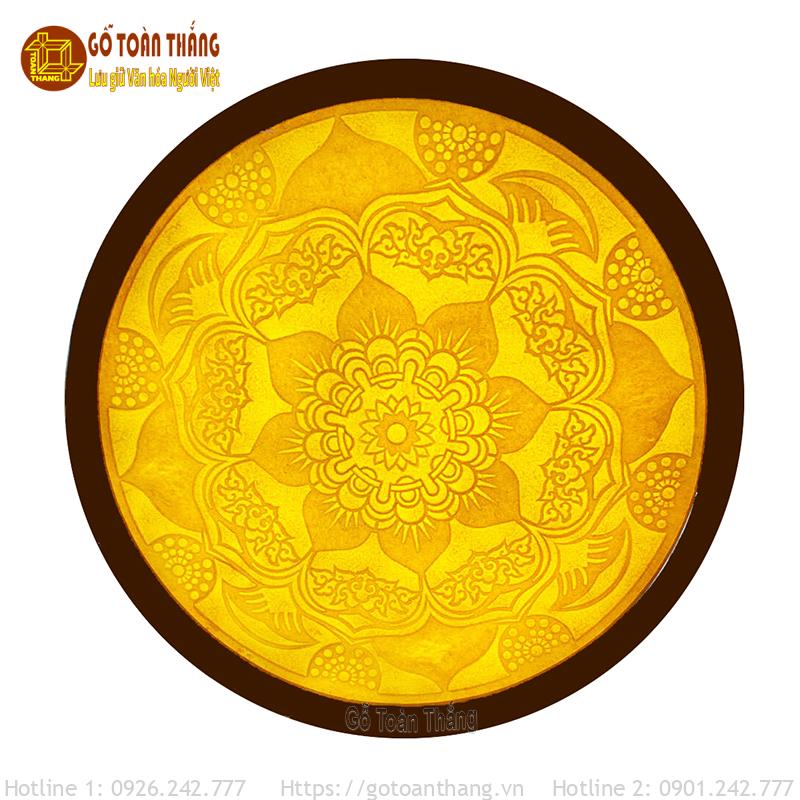 Tranh trúc chỉ Mandala tròn TTC-22 1 Tranh trúc chỉ Mandala tròn TTC-22