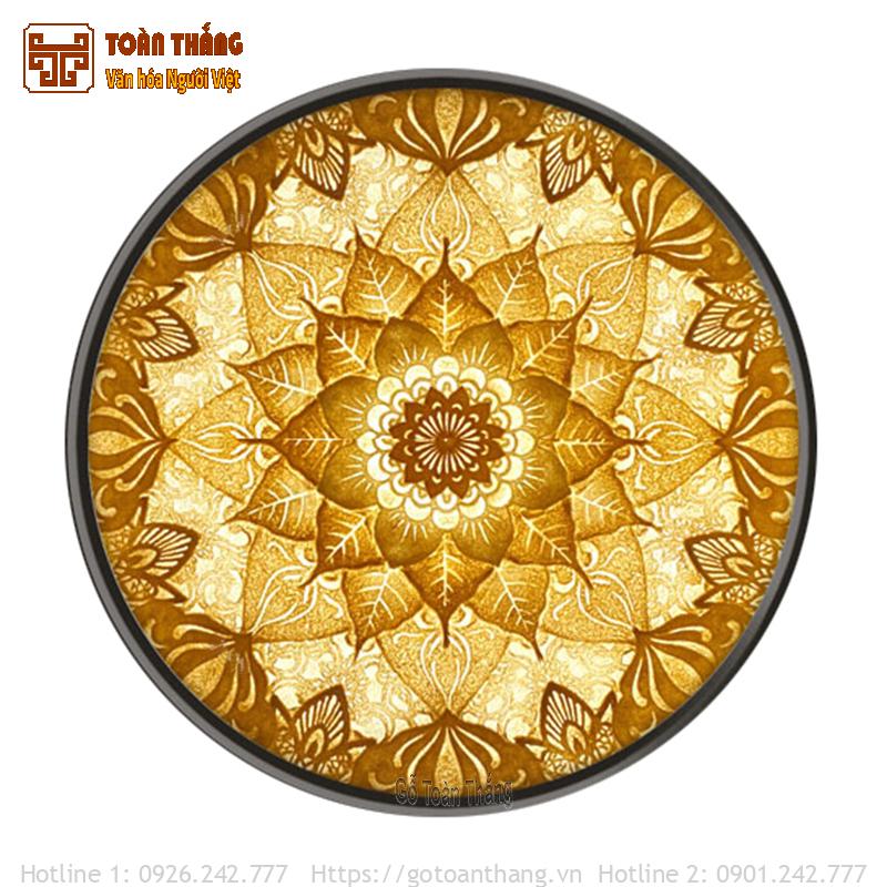 Tranh trúc chỉ Mandala tròn TTC-21 1 Tranh trúc chỉ Mandala tròn TTC-21