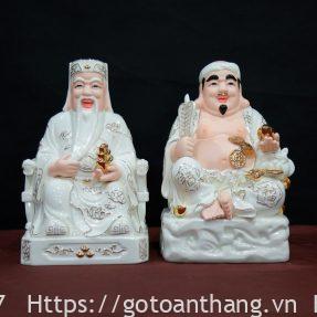 Thần Tài Thổ Địa sứ Đức Hóa 10in TTTĐ-07