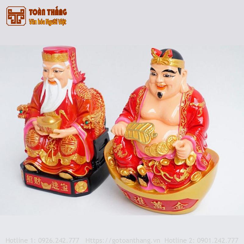 Tượng thờ Thần Tài Thổ Địa bằng đất nung