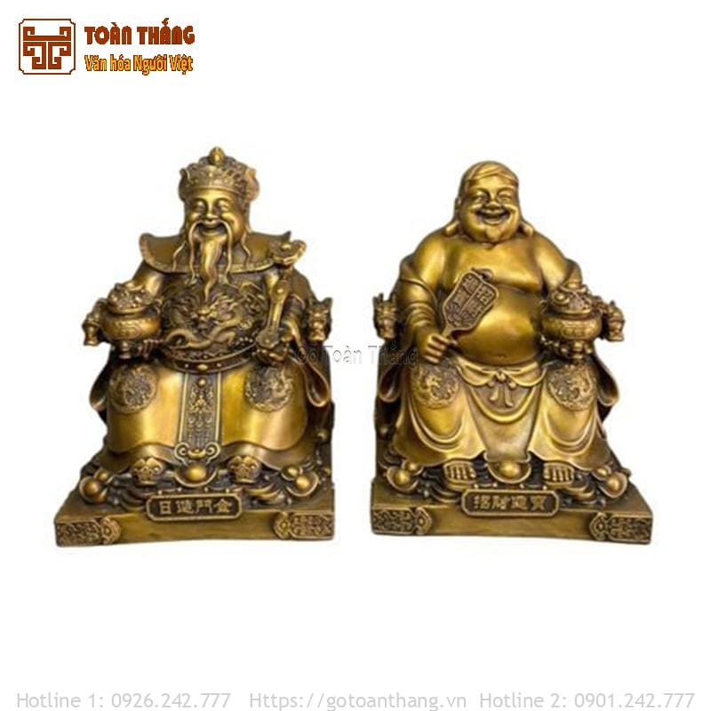 Tượng Thần Tài Thổ Địa bằng đồng 2 Tượng Thần Tài Thổ Địa bằng đồng - Ảnh 2