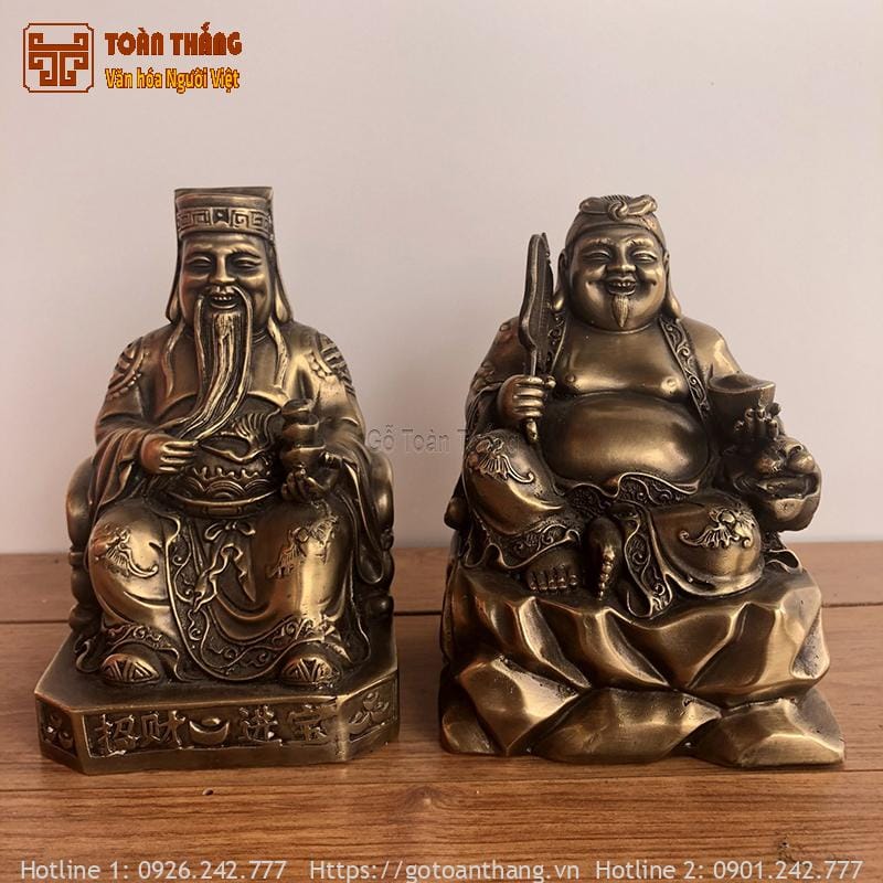 Tượng Thần Tài Thổ Địa bằng đồng 1 Tượng Thần Tài Thổ Địa bằng đồng