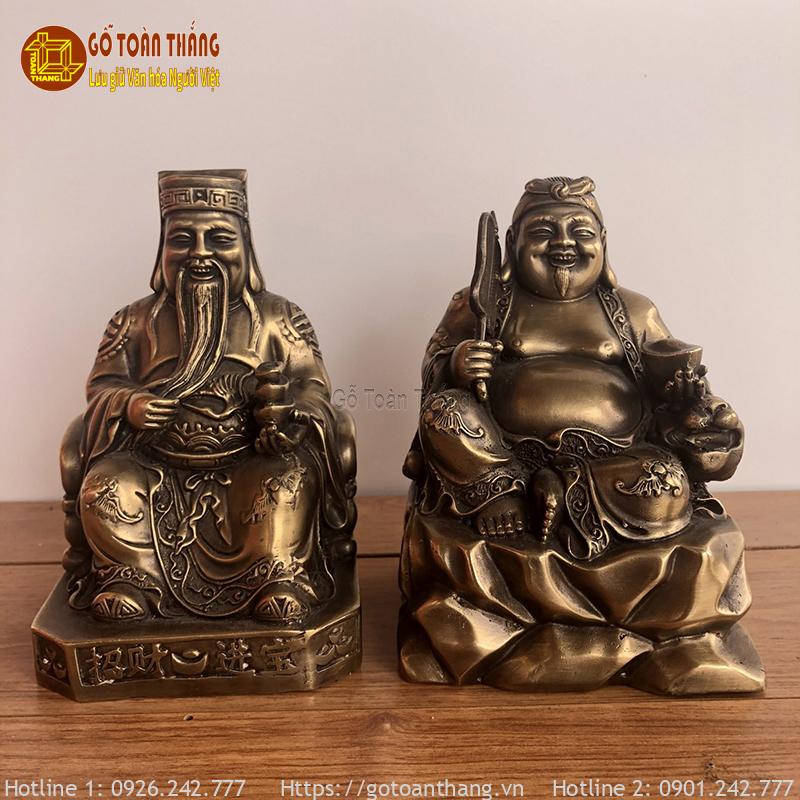 Tượng Thần Tài Thổ Địa bằng đồng 1 Tượng Thần Tài Thổ Địa bằng đồng